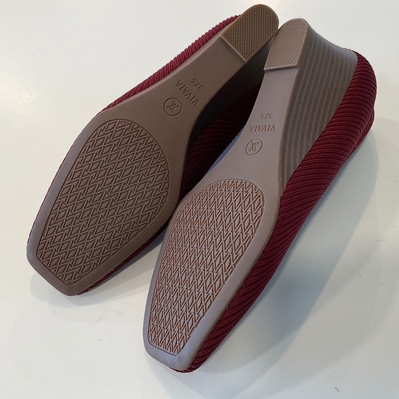 VIVAIA Margot Square Toe Wedge Pump Size 37.5 NWOT - Picture 5 of 6